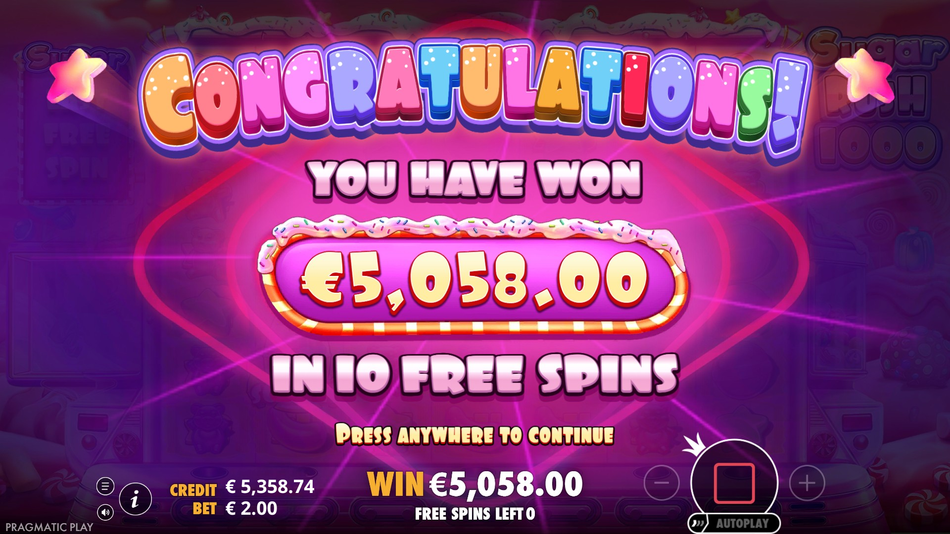Big €5,058 win with our script analysis